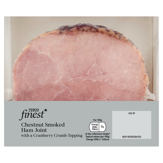 Tesco Finest Chestnut Smoked Ham Joint 700G Tesco Groceries