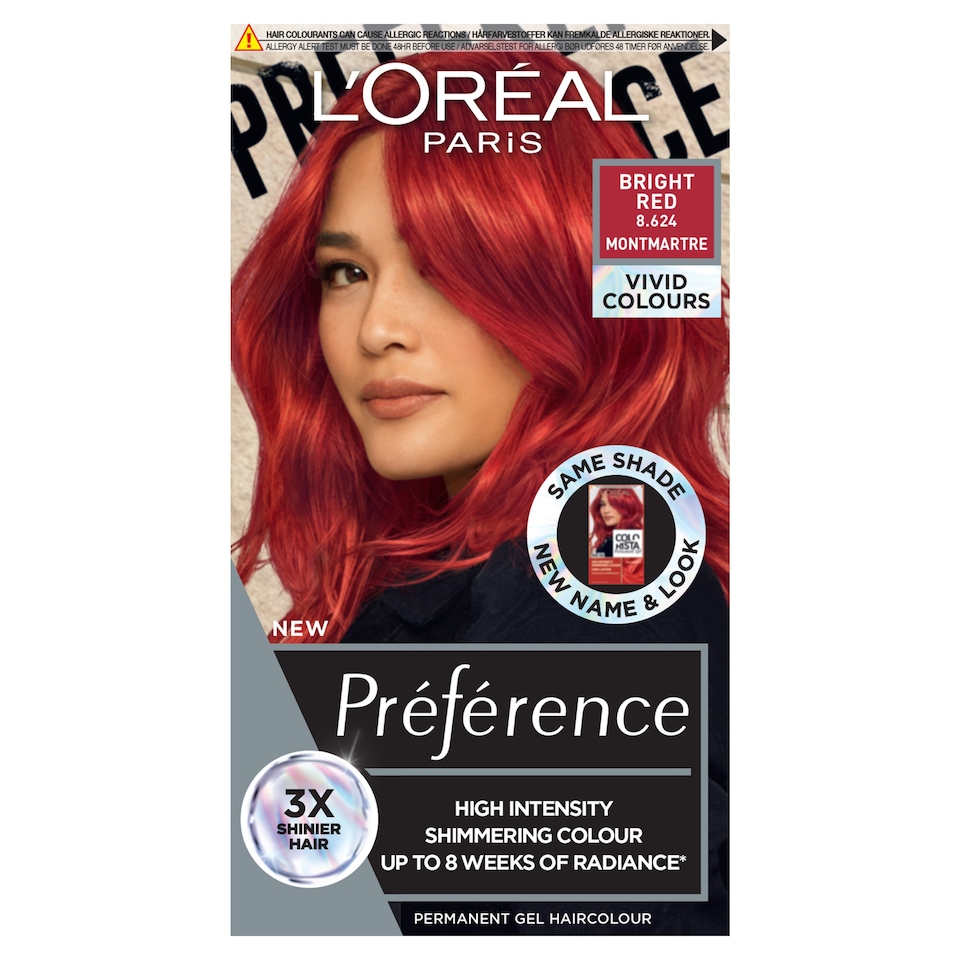 image 1 of L'Oreal Paris Preference Vivids 8.624 Bright Red Permanent Hair Dye