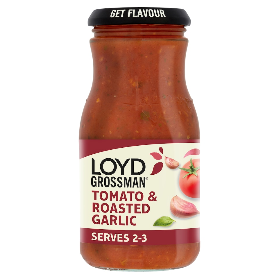 image 1 of Loyd Grossman Tomato Roasted Garlic Pasta Sauce 350G