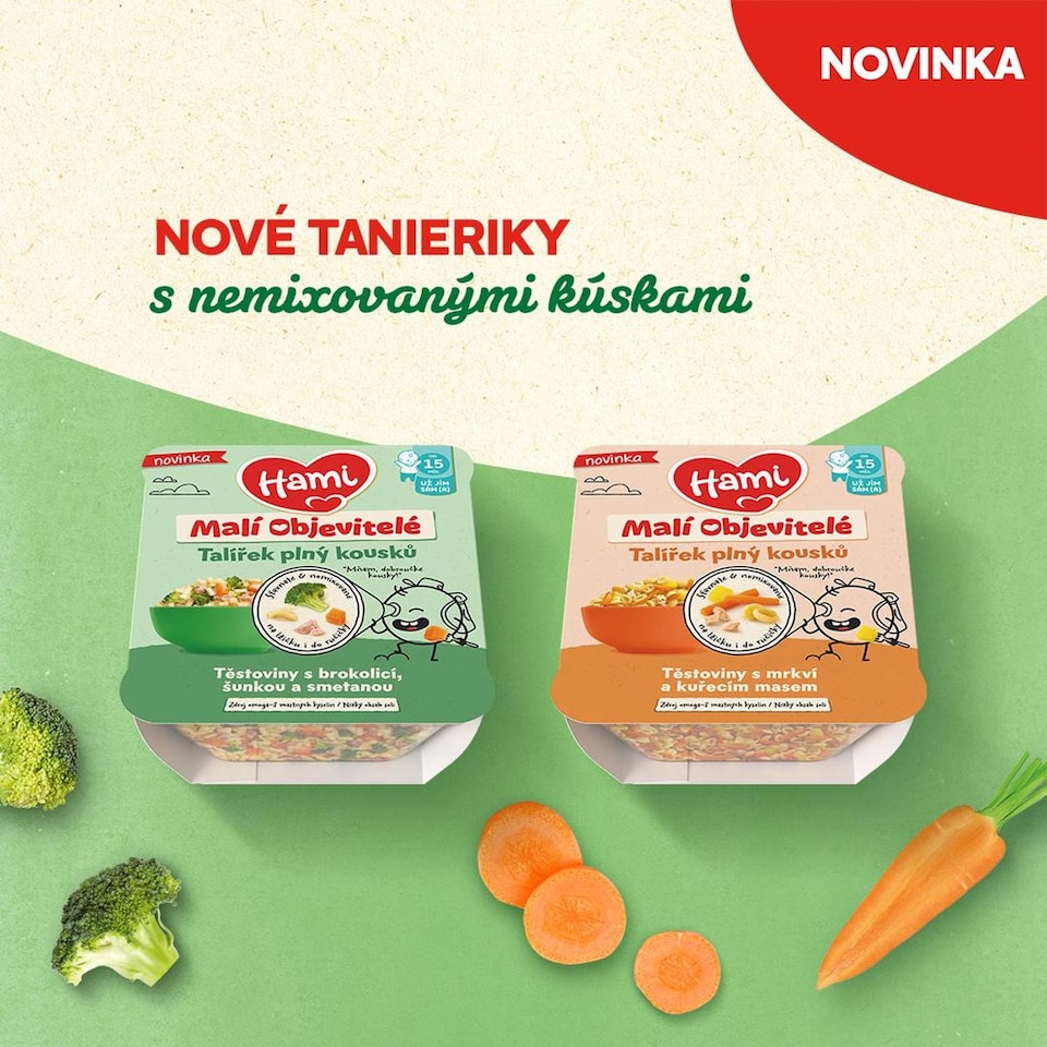 obrázok 1 z HAMI Malí Objavitelia Cestoviny s brokolicou, šunkou a smotanou 200g