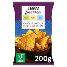 Tesco Free From Cool Flavour Tortilla Chips 200g