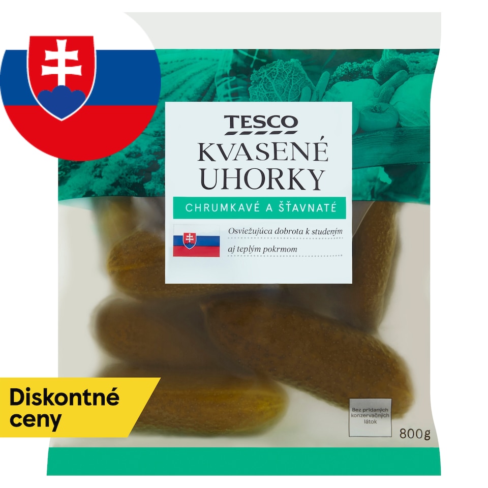 Tesco Kvasené uhorky 800 g