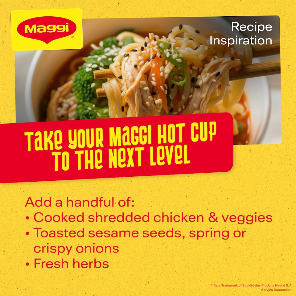 image 1 of Maggi Hot Cup Noodles - Curry Flavour 59.2g