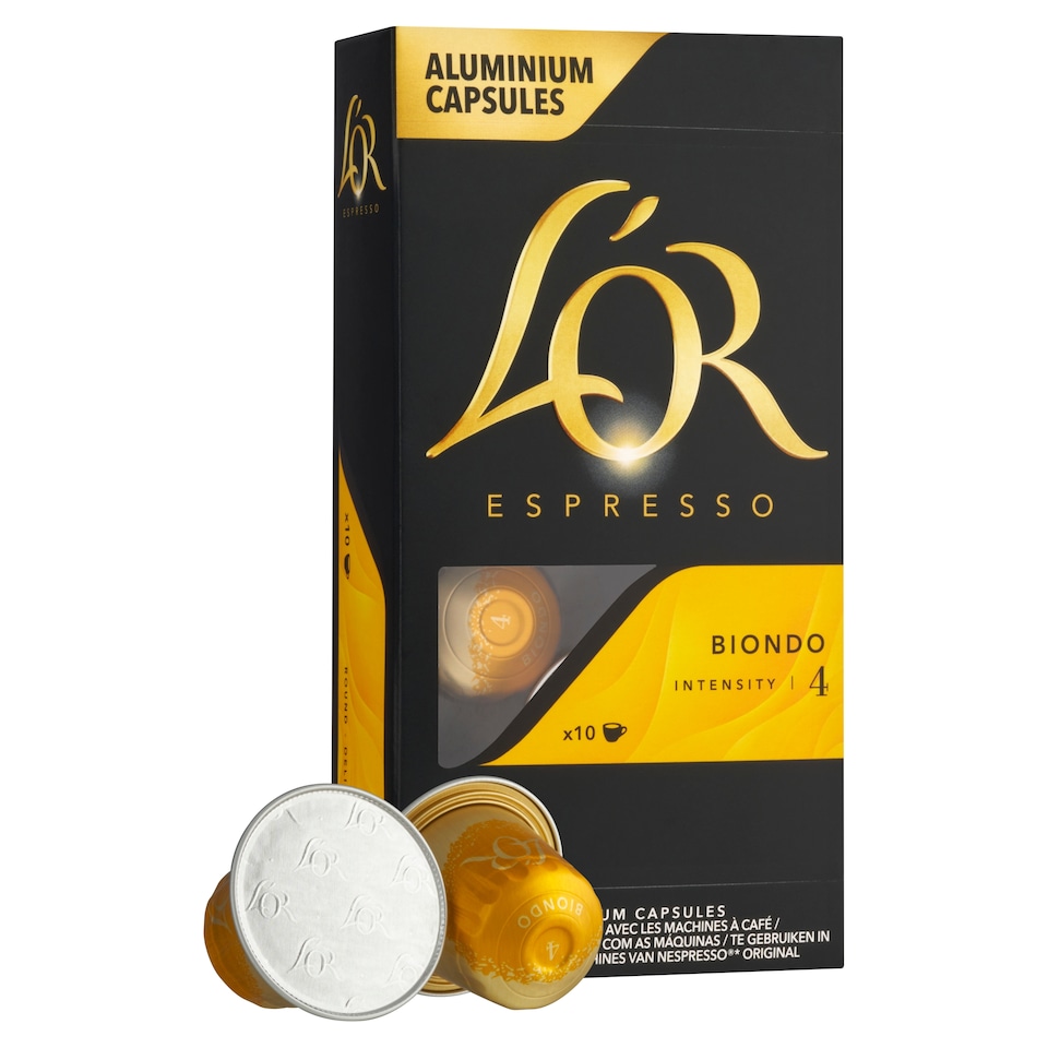 image 1 of L'OR Espresso Biondo Roasted Ground Coffee 10 Capsules 52 g