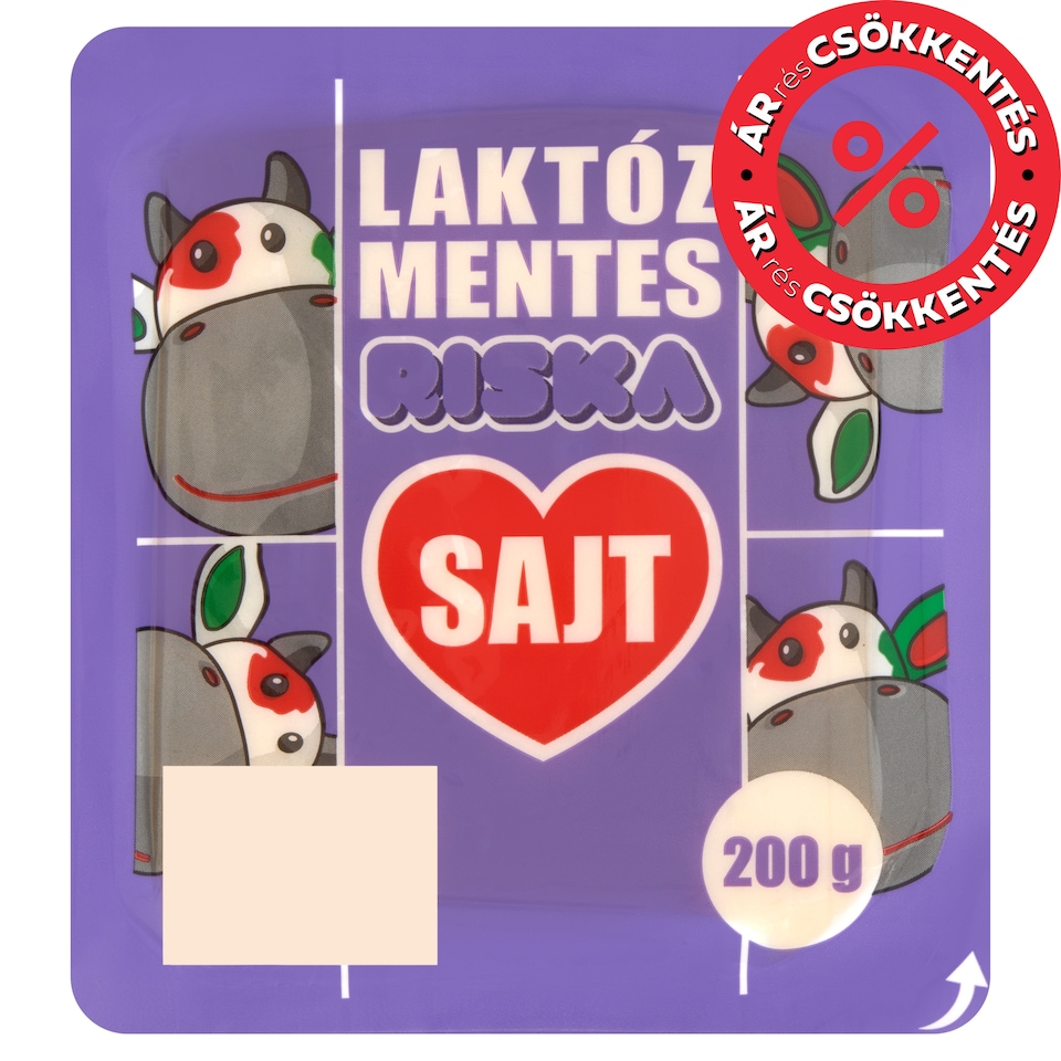 Riska laktózmentes sajt 200 g  1. kép