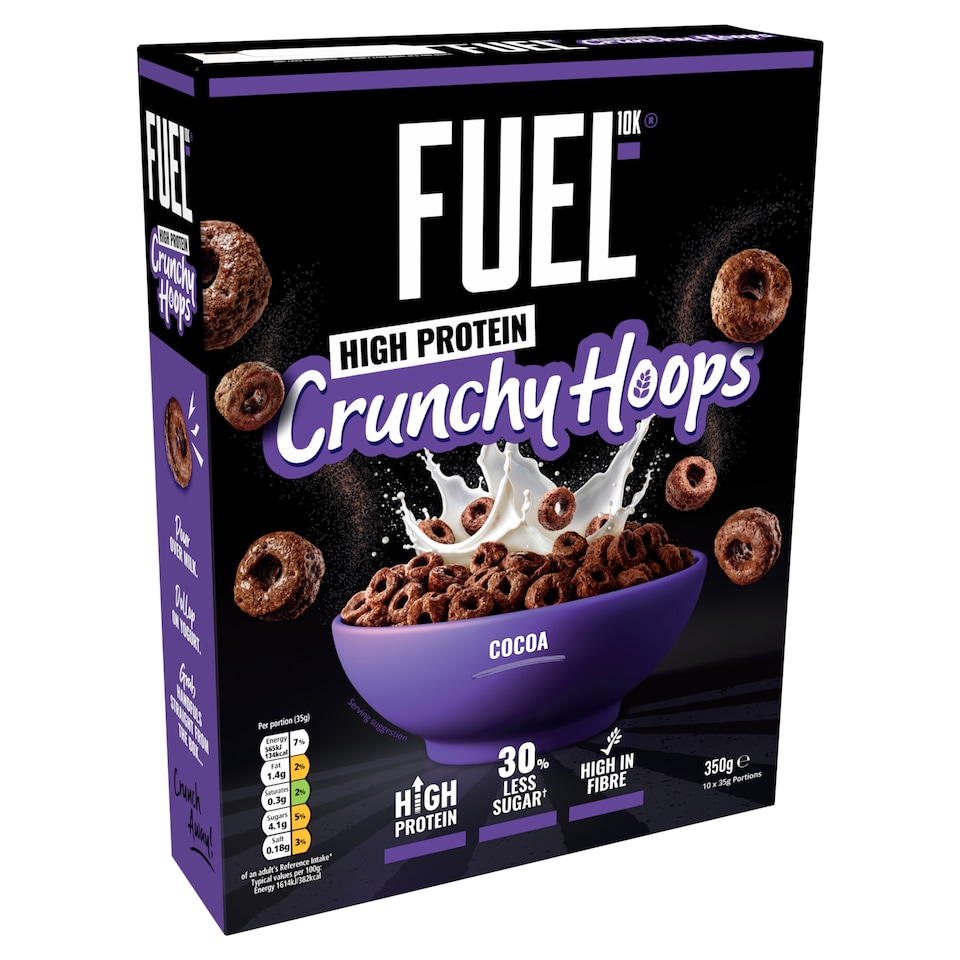 image 1 of FUEL MULTIGRAIN HOOPS CHOCOLATE CRUNCH 350g