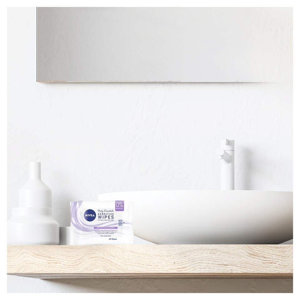 image 1 of Nivea Face Sensitive Wipes 25'S