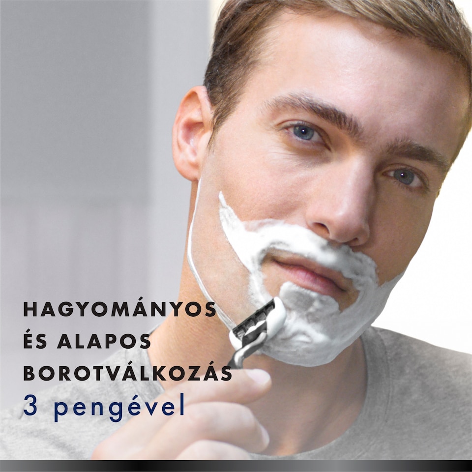 Gillette Mach3 Charcoal Férfi Borotvabetétek, 5 3 Pengés Borotvabetétek  1. kép