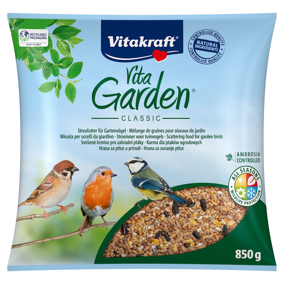 Vitakraft Vita Garden Mixed Food For Garden Birds 850g