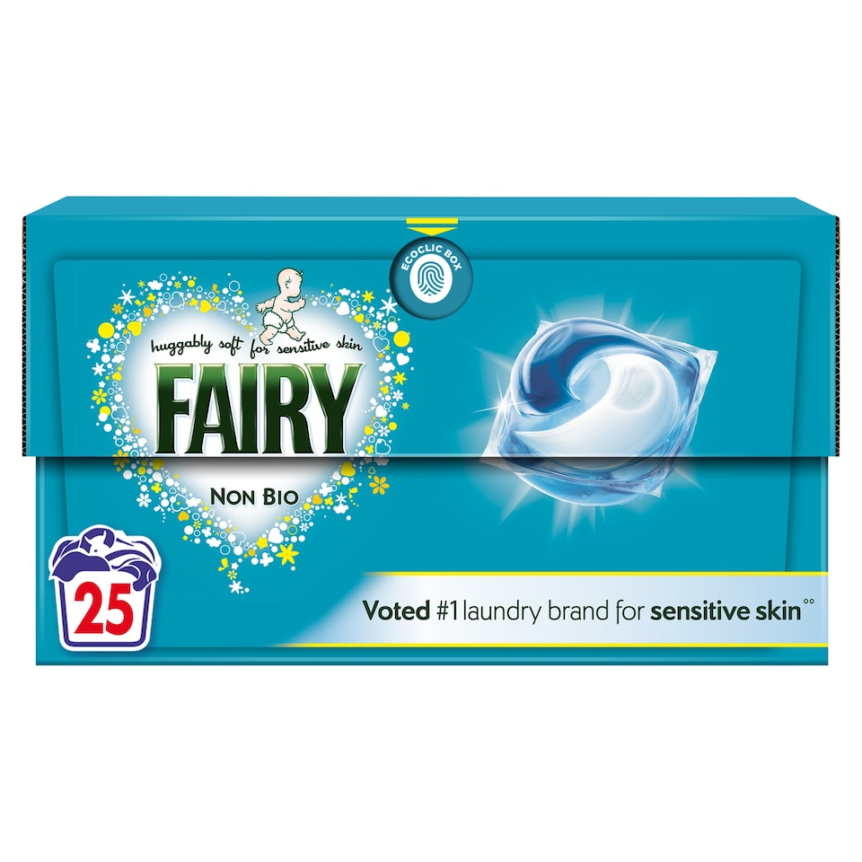 image 1 of Fairy Non Bio Washing Pods 25 Washes 577.5g
