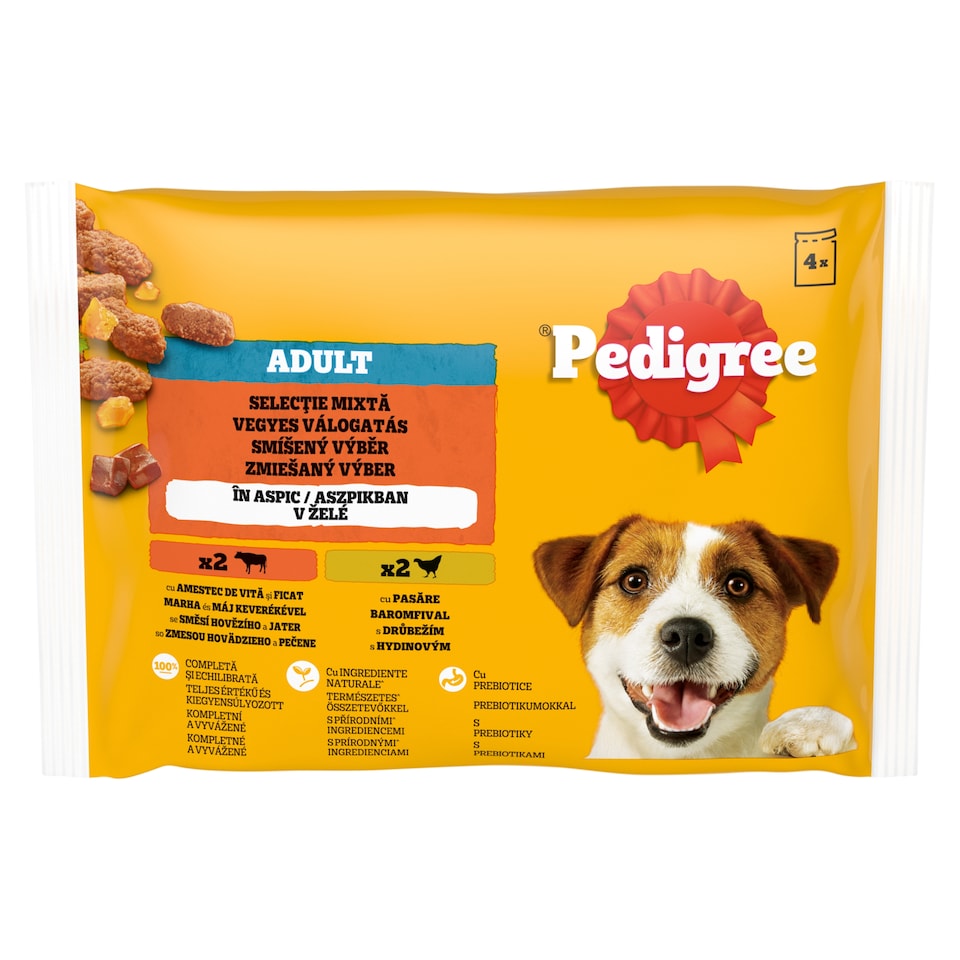 Pedigree Adult Mixed Selection in Jelly 4 x 100g (400g)