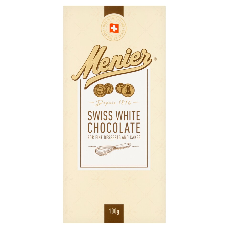 Menier White Chocolate Patissier 100G