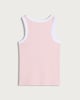image 5 of F&F Girls 2-Pack Cotton Rich Ribbed Vests in Multi Pink