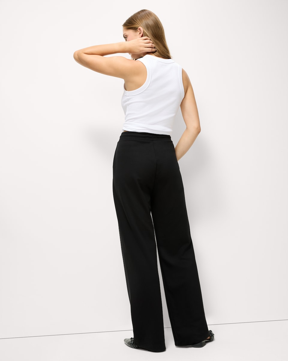 image 1 of F&F Scuba Panelled Trousers in Black