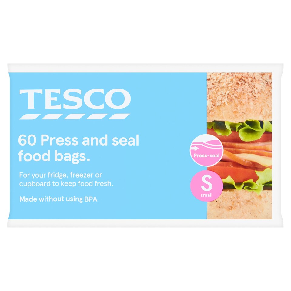 Tesco 60 Press And Seal Bags