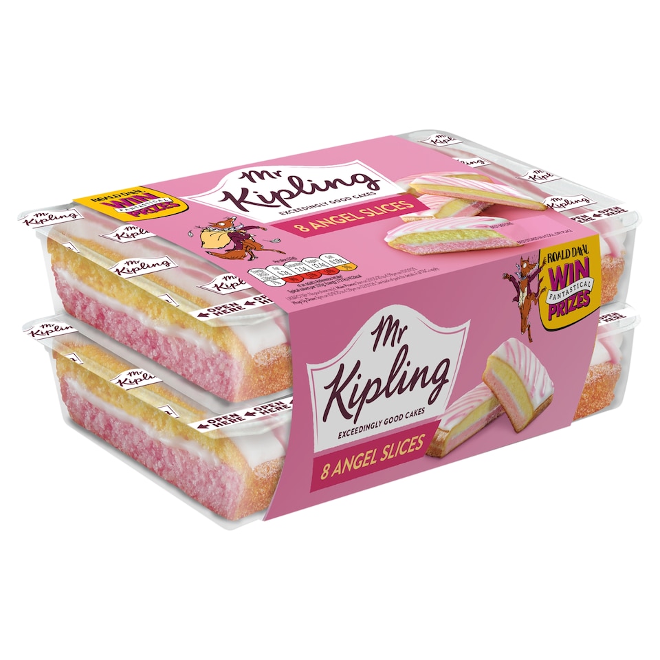 image 1 of Mr Kipling Angel Slices Vanilla Cake 8 Pack