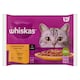 Whiskas 1+ Baromfi Lakomák teljes értékű nedves eledel felnőtt macskáknak 4 x 85 g (340 g)  1. kép