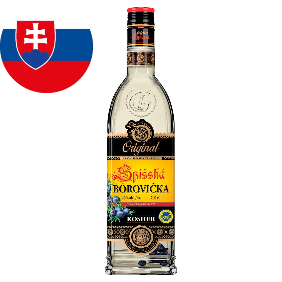 Original Spišská borovička Kosher 40% 700 ml