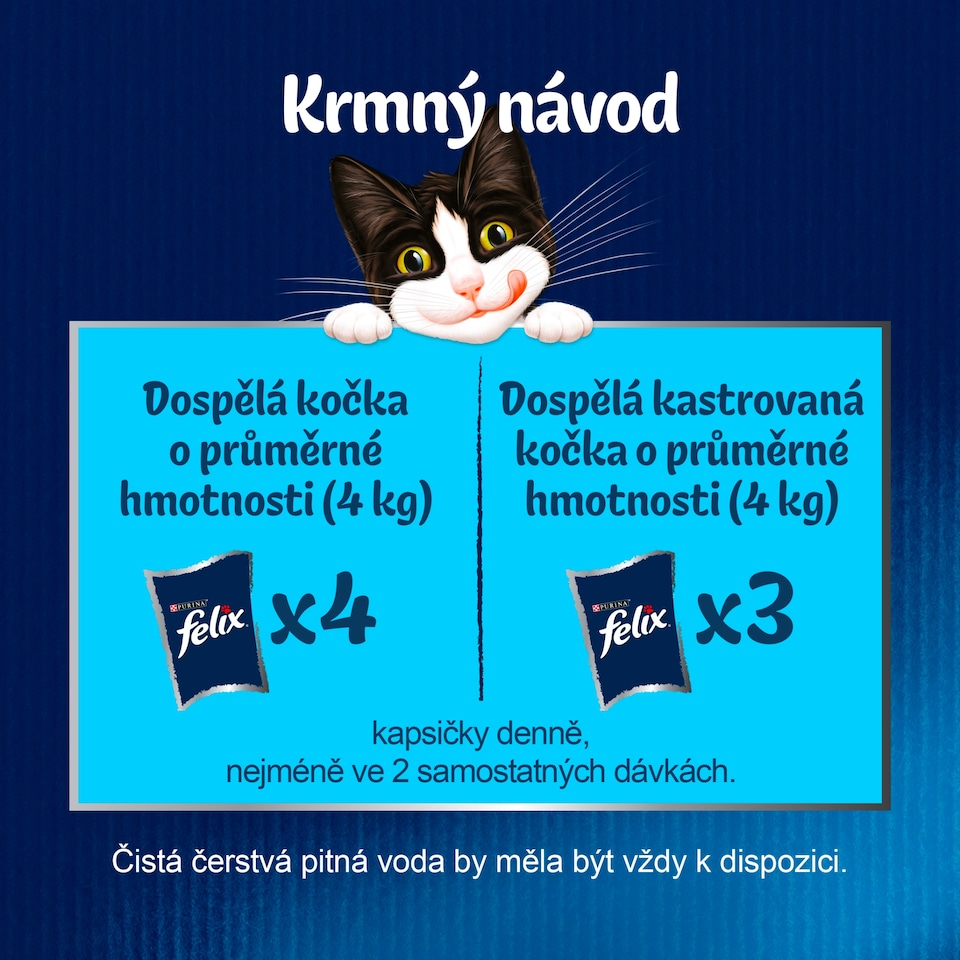 obrázok 1 z Felix Fantastic kapsičky pre mačky losos, platesa v želé 4 x 85 g