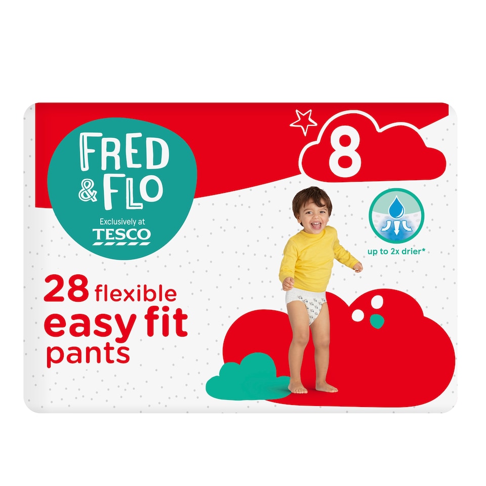 image 1 of Fred & Flo Easy Fit Pants Size 8 28 Pack