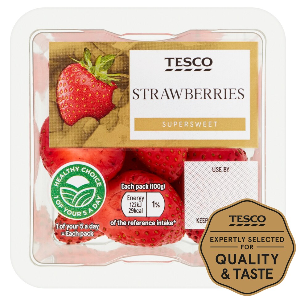 image 1 of Tesco Strawberries 100G