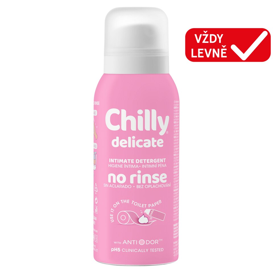 Chilly Delicate intimní mycí pěna bez oplachování 100ml