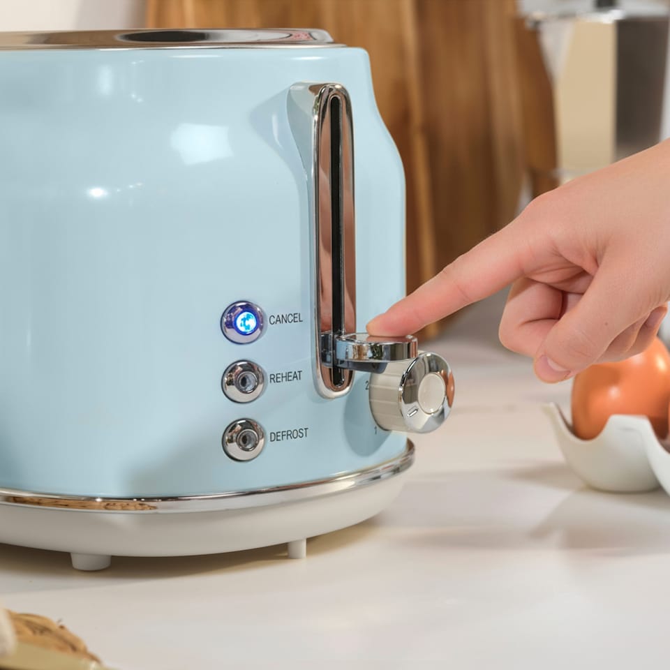 image 1 of SALTER Blue Retro 2 Slice Toaster