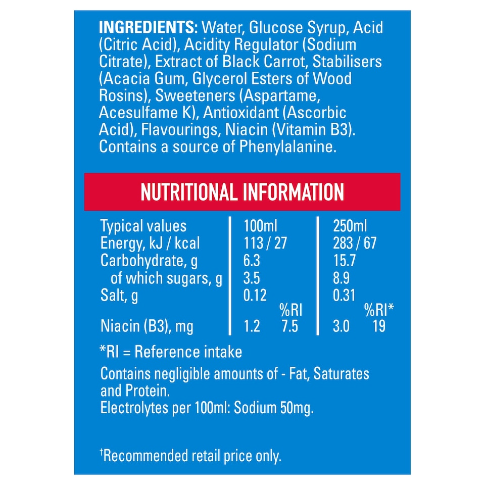 image 1 of Lucozade Sport Raspberry Drink 500Ml