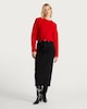 image 2 of The F&F Edit Crew Neck Cropped Jumper in Red