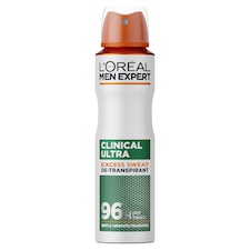 L'Oreal Men Expert Clinical Ultra 0% Alcohol 96H Dry Touch Anti-perspirant Spray Deo 250ml