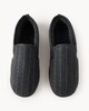 image 2 of F&F Striped Closed Back Slippers in Grey