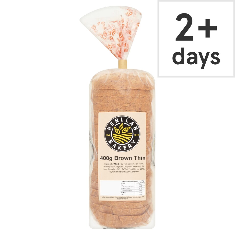 Henllan Bakery Thin Brown 400G