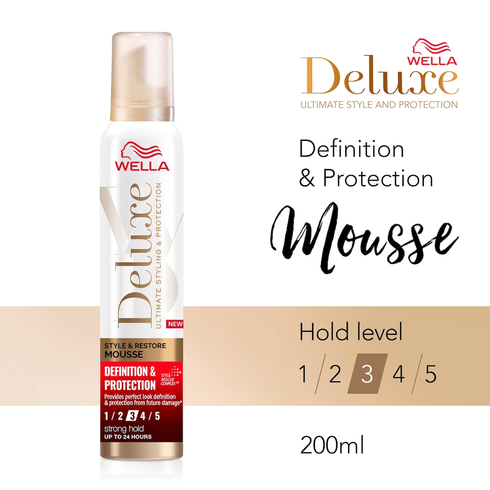 image 1 of Wella Deluxe Style & Restore Mousse 200Ml