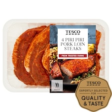 Tesco Piri Piri Loin Steaks 4 Pack 600G