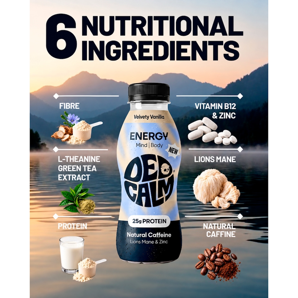 image 1 of DedCalm Protein Energy Drink - Vanilla Flavour - 330ml