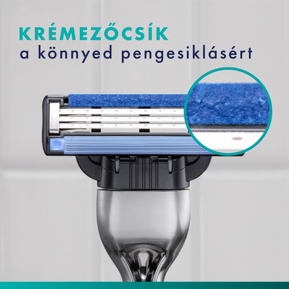 Gillette Mach3 Férfi Borotvabetétek, 5 Gillette 3 Pengés Borotvabetétek 1. kép