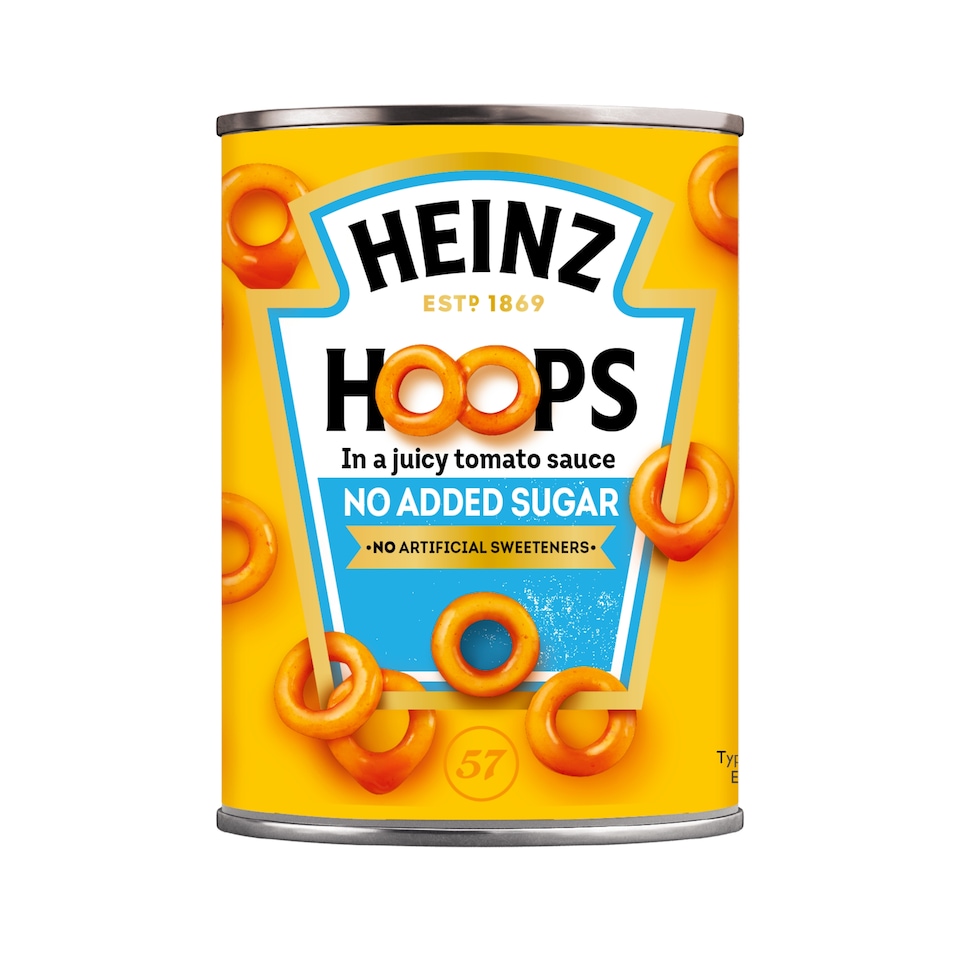 Heinz Hoops No Added Sugar 400G