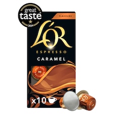 L'or. Espresso Caramel Ground Coffee 10 Pack 52G