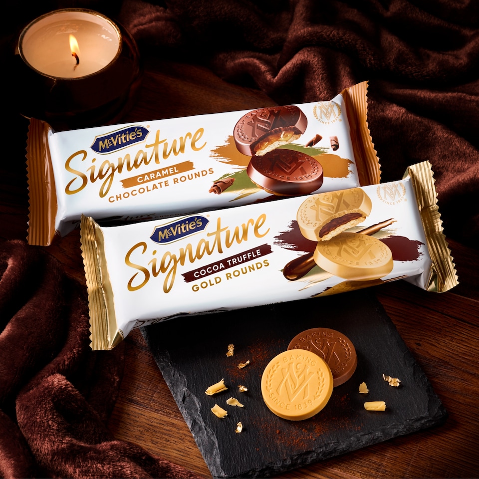 image 1 of McVitie's Signature Cocoa Truffle Gold Rounds 109g 