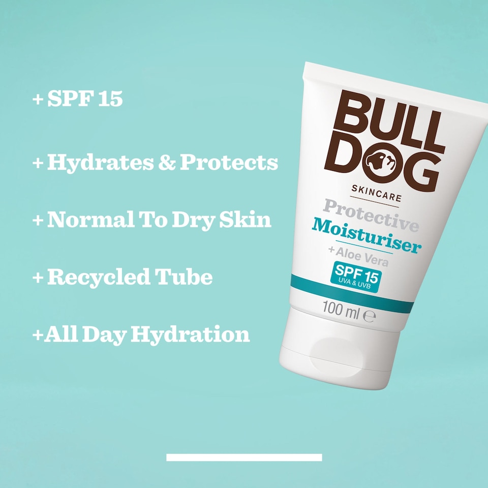 image 1 of Bulldog Skincare Protective SPF15 Men's Face Moisturiser 100ml