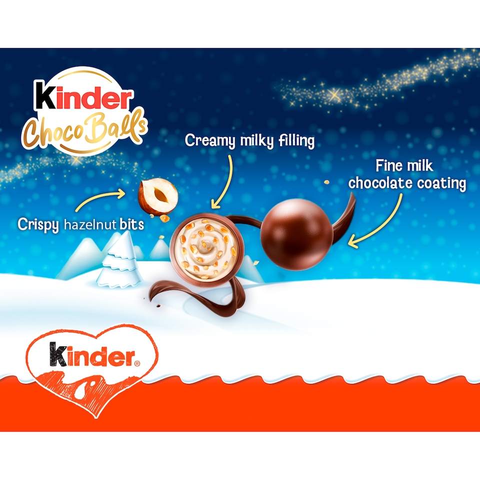 image 1 of Kinder Hazelnut Choco Balls 90g
