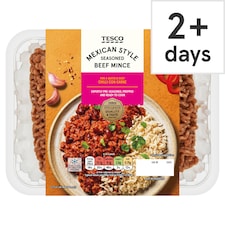 Tesco Mexican Style Seasoned Beef Mince 500G