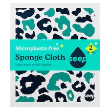Seep Eco Sponge Cloths Zero Plastic washable 2 Cloths
