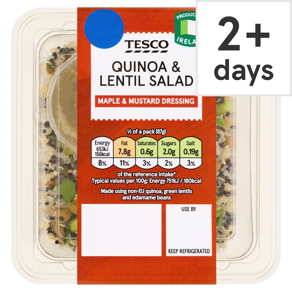 Tesco Quinoa & Lentil Salad  175g