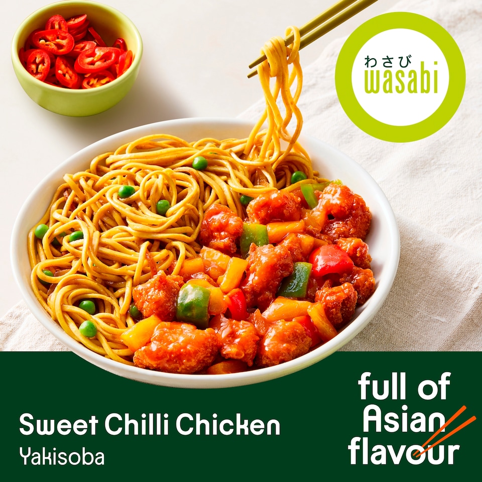 image 1 of Wasabi Sweet Chilli Chicken Yakisoba Noodles 450G