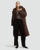 image 3 of F&F Velvet Wide Leg Trousers in Brown