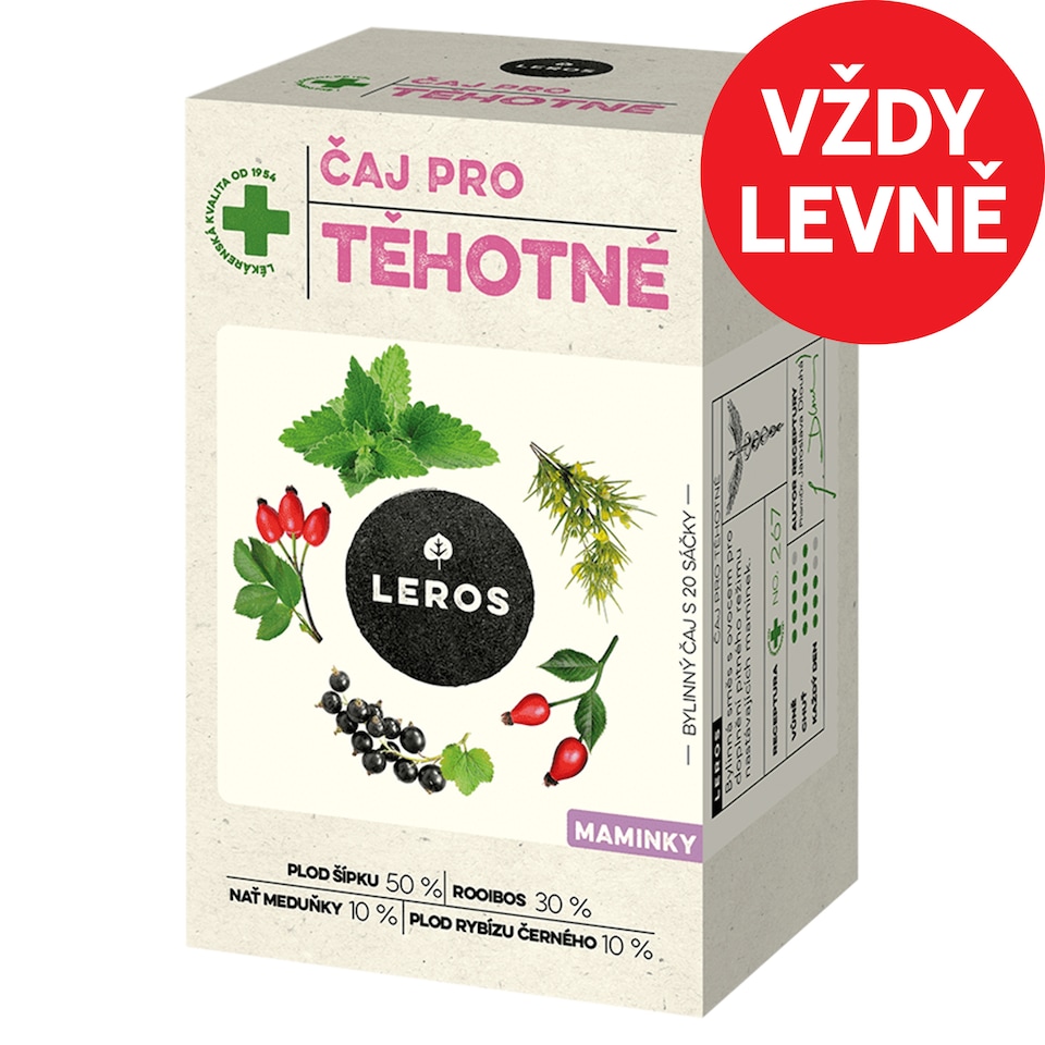 Leros Čaj pro těhotné 20 x 2g (40g)