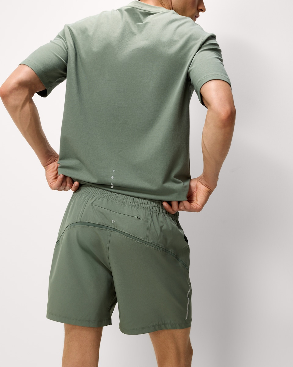 image 1 of F&F Active ULTRARUN Shorts in Khaki