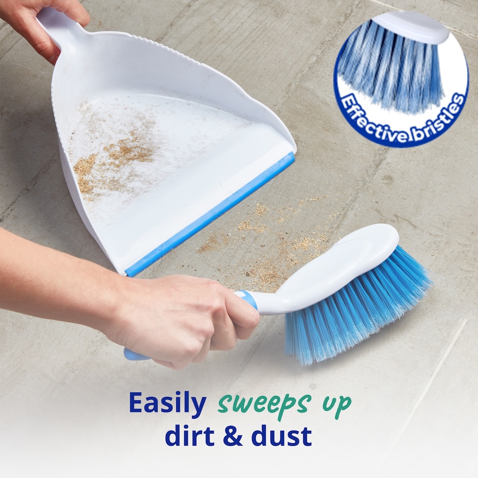 image 1 of Spontex Dustpan & Brush Set