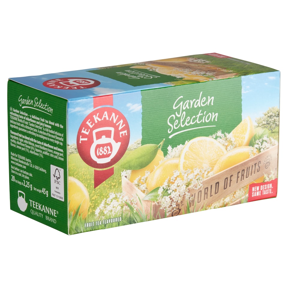 image 1 of Teekanne World of Fruits Garden Selection Fruit Tea Flavoured 20 Tea Bags 45 g